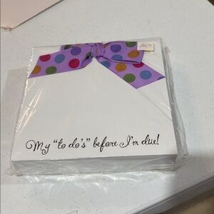 My “to do’s” before I’m due! Pregnant Mom Notepad BABY